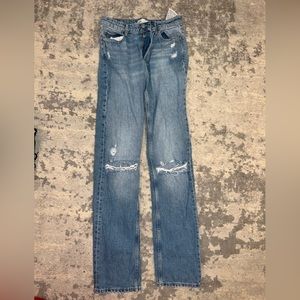ZARA MID WAISTED JEANS